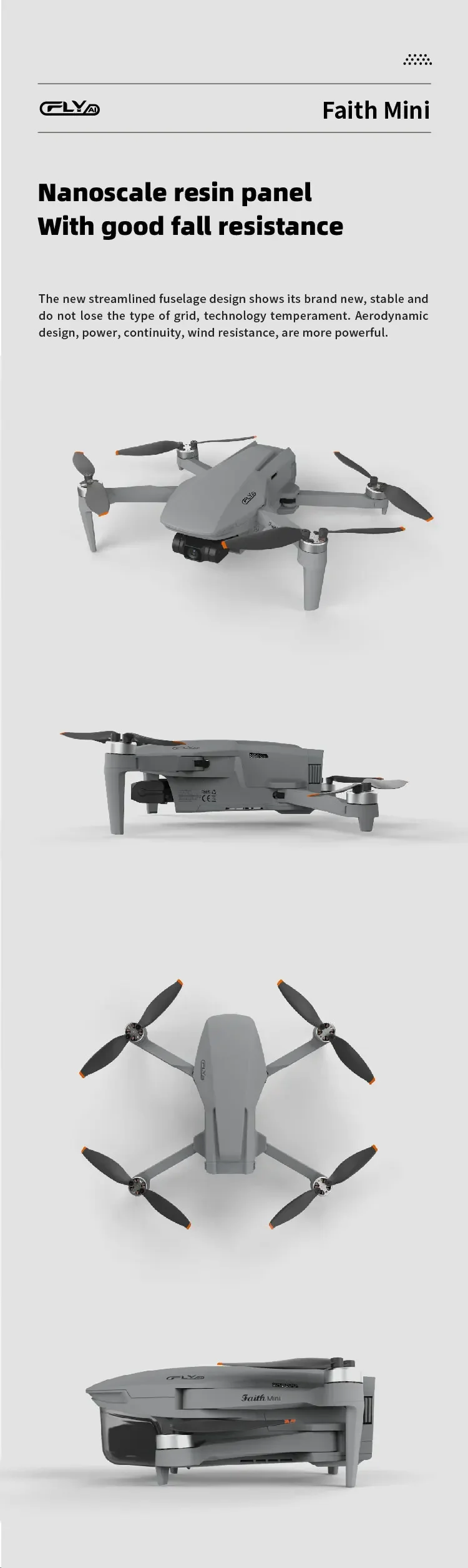 Faith-プロフェッショナル4Kカメラ付きミニUAV,3軸ジンバル付きクワッドコプター,2100mAh, 3km,26分の自律性,距離制御,新品