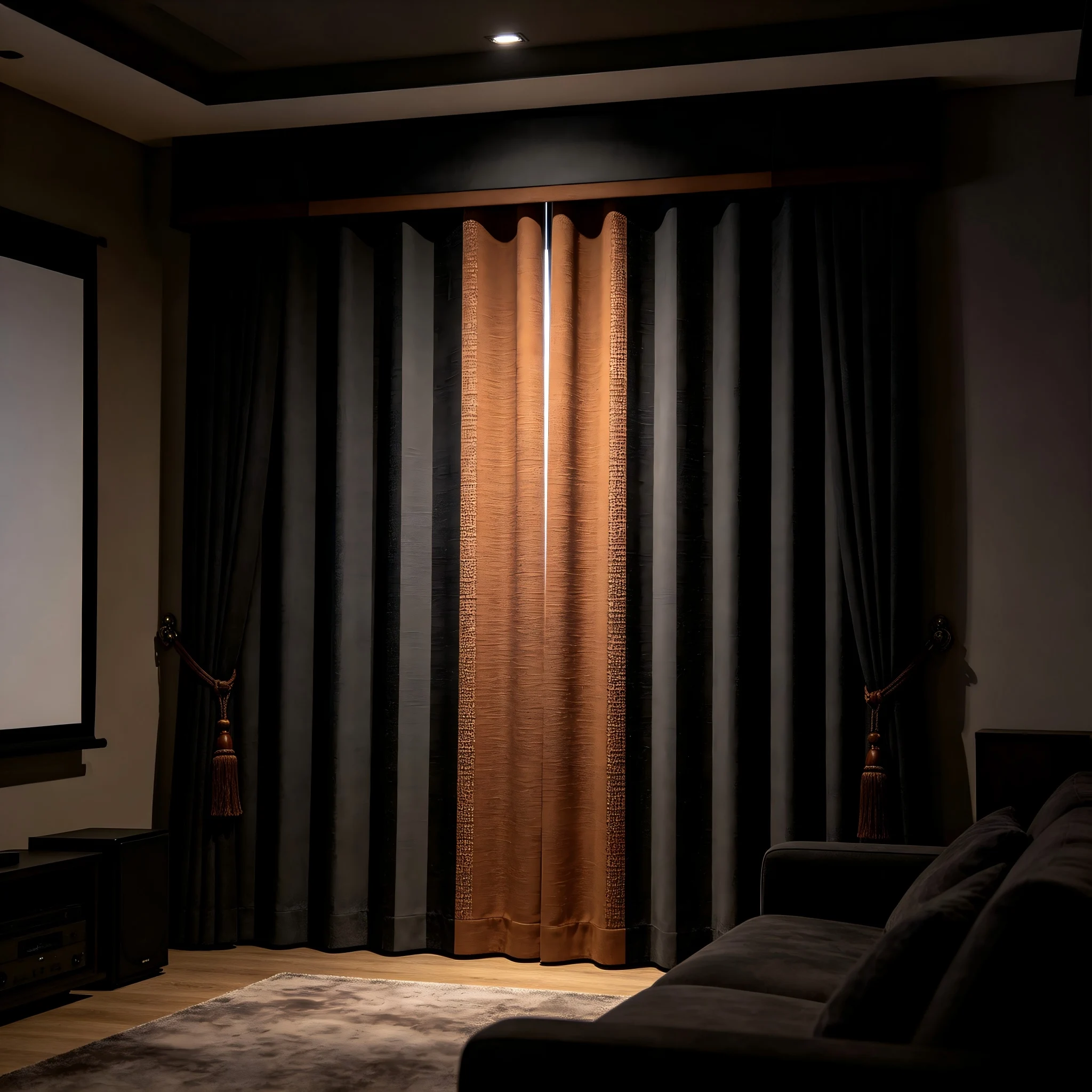 200348   Wine red gold jacquard satin curtains