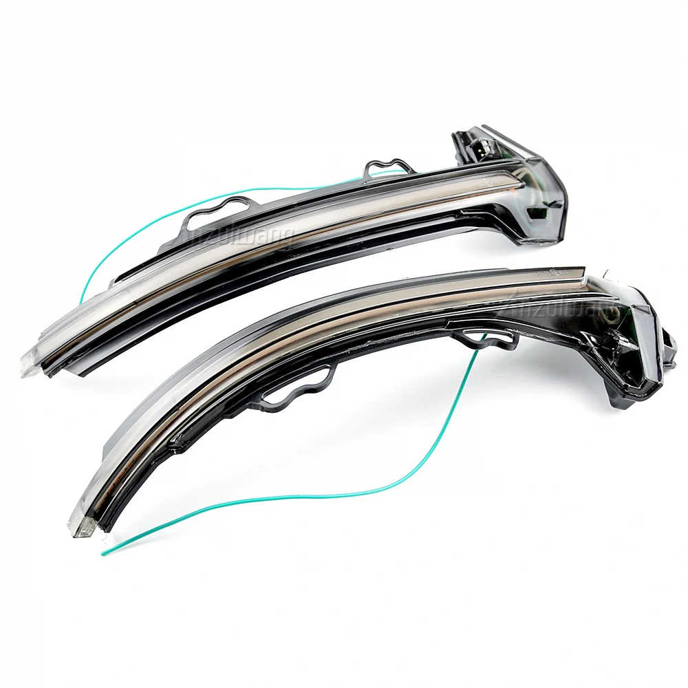 2 قطعة LED ديناميكية بدوره مصباح إشارة الرؤية الخلفية الجانب مرآة مؤشر ضوئي الوامض صالح لأودي A4 S4 RS4 B9 2016-2019 A5 S5 RS5