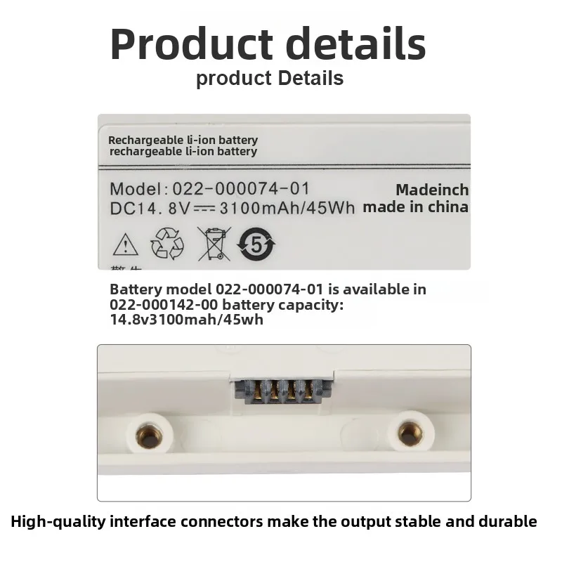022-000074-01 022-000142-00 Spare Battery Pack Fit Comen C60 NC8 Newborn Clinical Monitoring Device Rechargeable Lithium Source