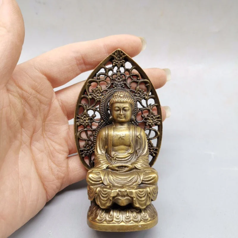 Antique Vairocana Buddha Statue Sitting Buddha Ornaments Home Decorative Crafts Buddha Ornaments