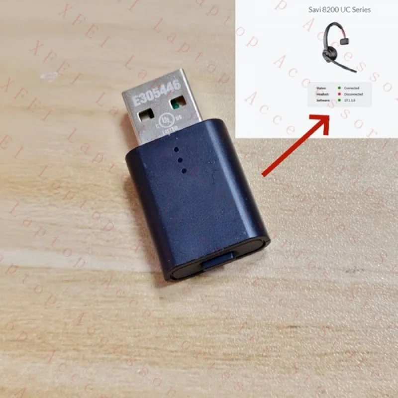 F  Plantronics Poly UC D400-M USB-A USB dongle receiver for Savi 8200 UC Series
