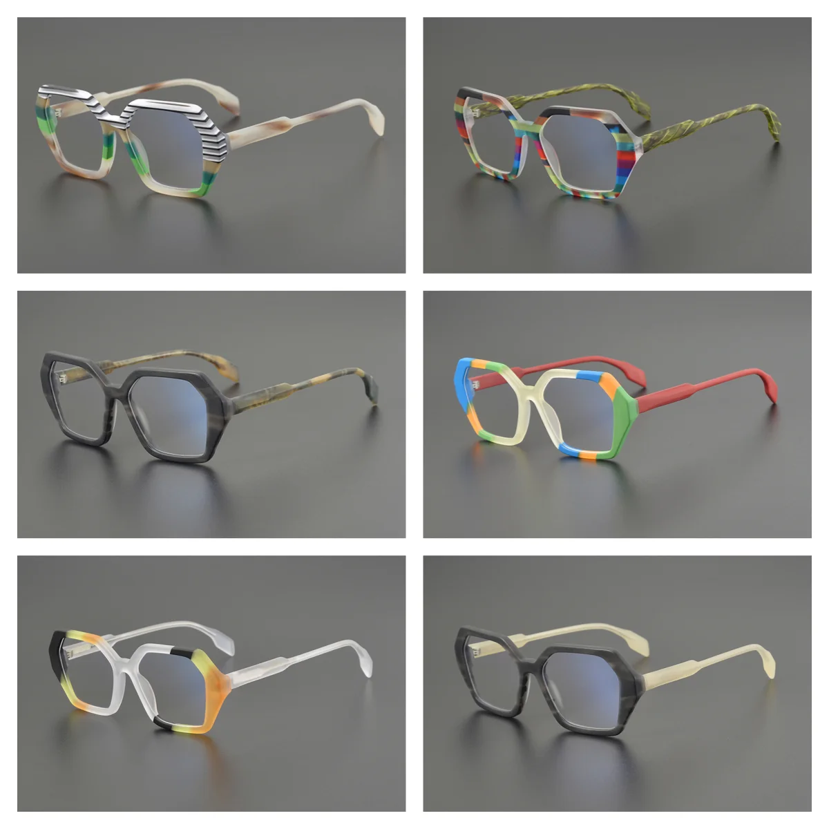 MCYFC Fashion Acetate Material Glasses Frames for Women Hand Made Geometric Inspiration Design High Quality Eyeglasses Frame Men