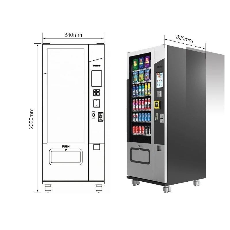Marathon Venue Snack Beverage Vending Machine Fast Refill Design Reduces Restock Time During Large Outdoor Sports Event Crowd