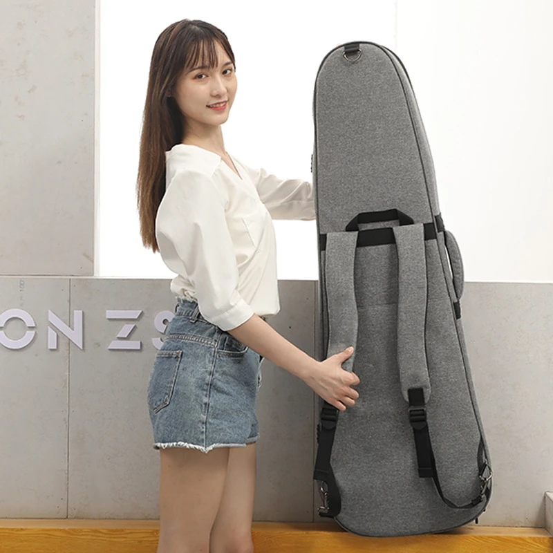 Electric Guitar Case Bag 30 mm Thicken Waterproof Acoustic 41 in Soft Detail Gary Black Backpack Accessories Gig