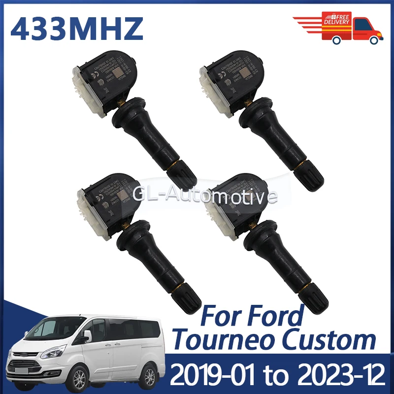 4PCS 433MHZ TPMS Sensor Für Ford Tourneo Nach 2019-2023 Reifendruck Überwachung Sensor F2GT-1A180-CD F2GT-1A180-CB