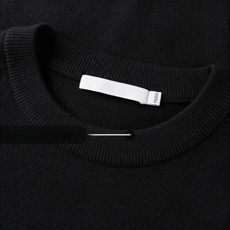 

Homesi Men's round Ne Embroidered Long Sve Knitted Sweater Casual Comfortable Fit Autumn Faion Polyester Blend