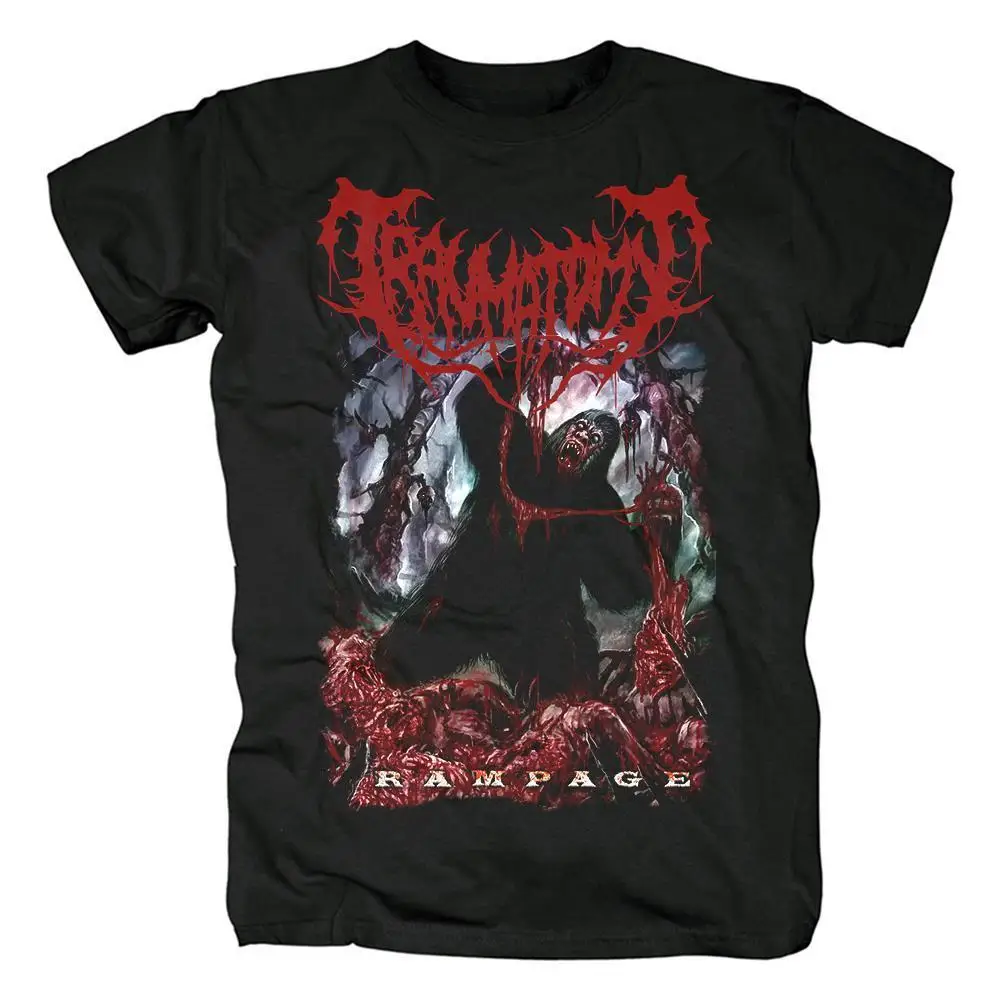 حار بيع جديد وحشي الغوريلا الموت المعادن طباعة الرجال قصيرة الأكمام عارضة القطن الخالص تي شيرت