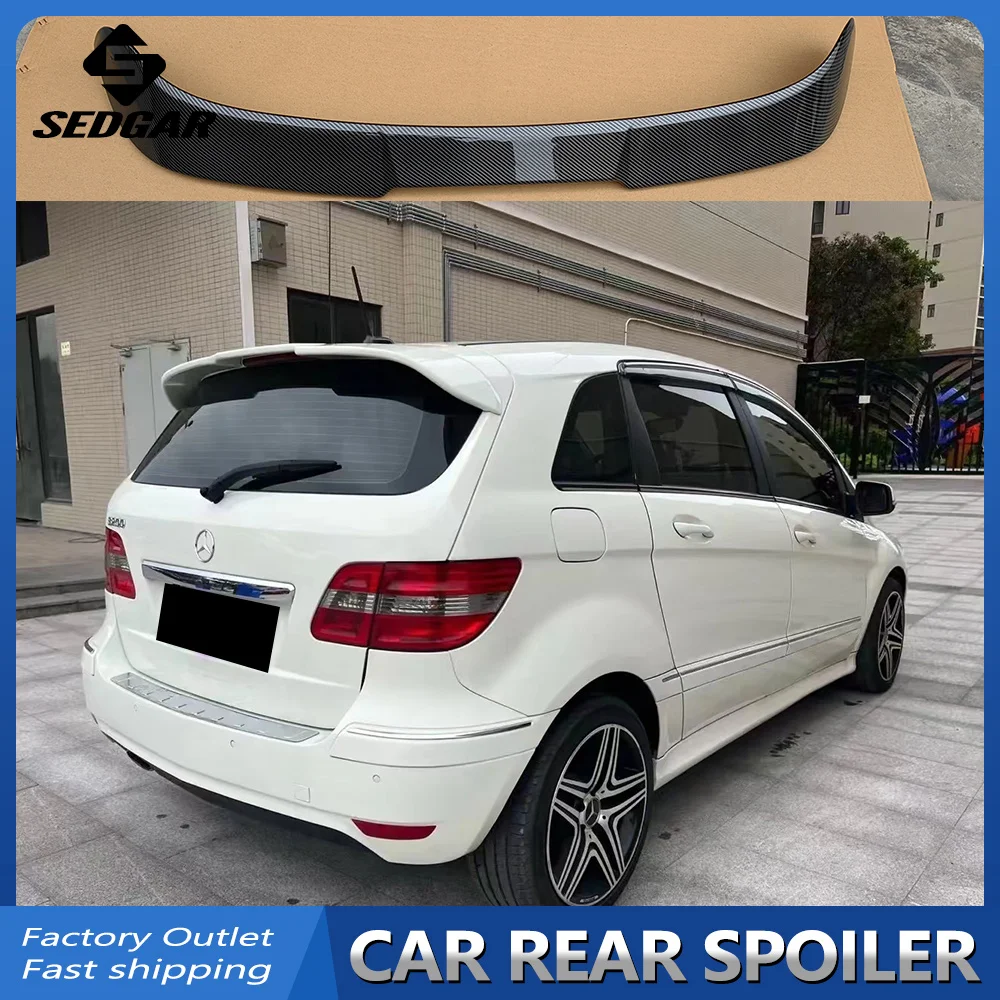 Für 2009-2011 Mercedes-Benz B-Klasse B200 W245 Werksdesign Hochwertiger ABS-Kunststoff Unlackierter Spoiler Kofferraumflügel Heckspoiler