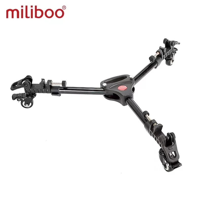 

miliboo MJL01 Universal Tripod Dolly Heavy Duty Professional Tripod Wheels Adjustable Leg Kits Foldable DSLR Camera Stand Dolly