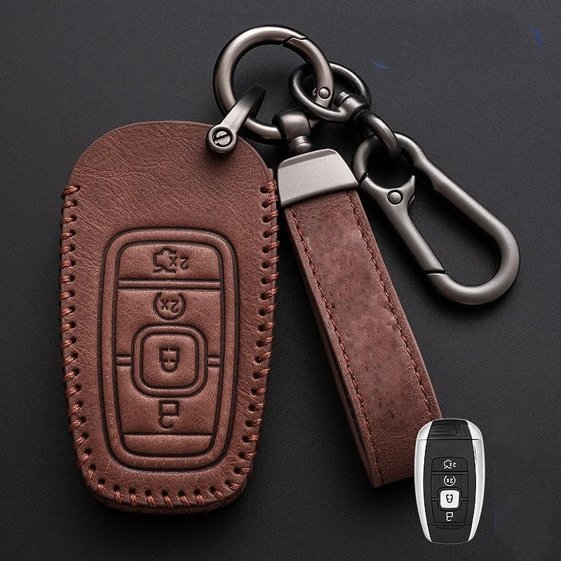 

Car Key Cover Case Bag for Lincoln Continental MKC MKZ MKX Navigator Z Nautilus Aviator Corsair 2017 2018 2019 2022 Keychain