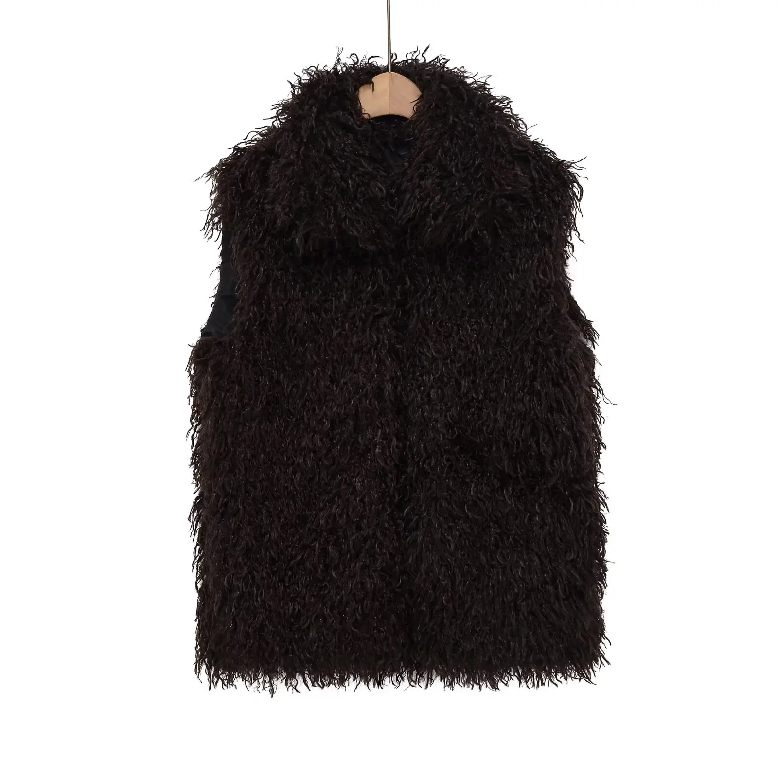 

Fall New Arrivals Women's Sleeveless Faux Fur-Effect Short Vest
