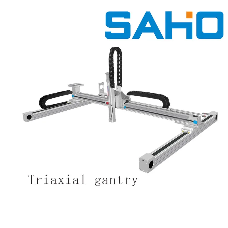 

Линейный портальный привод для тяжелых нагрузок с пылезащитными многоосными линейными актуаторами и основным моторным компонентом