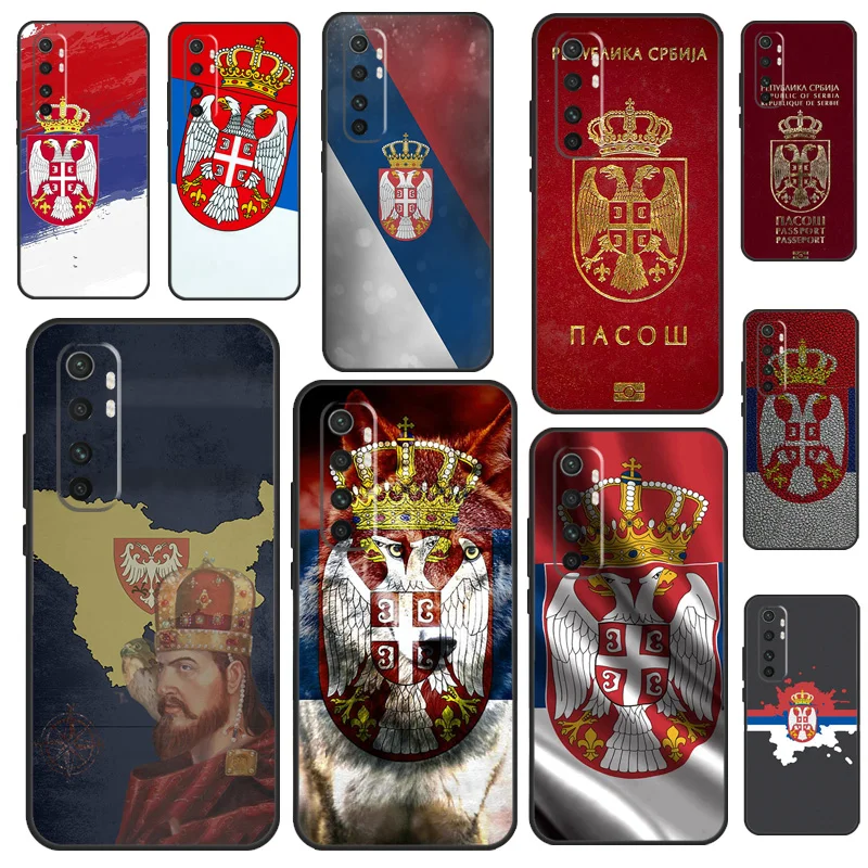 Flag of Serbia Serbian Case For POCO X3 X4 X5 F5 Pro M5s C40 F4 GT F3 Cover For Xiaomi 12T 11T Pro 12 13 Lite 12X