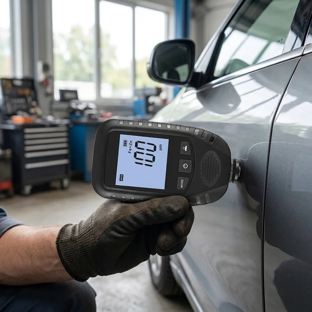 EC470A Portable Coating Thickness Analyzer for Technical Field Work with 75g Weight and 0.5 Second Measurement