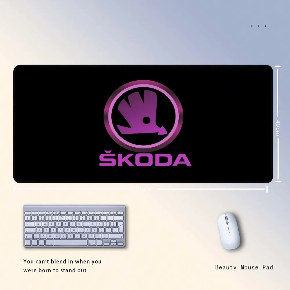 SkodaS Mousepad Gaming 400x900 Locking Edge Big Gamer Large Rubber Art Computer Mousepad Laptop Desk Mat