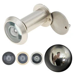 16mm/0.63inch 200 Degree Door Viewer Security Peek Peep Holes for 1.33inch to 2.3inch Door Thickness with Rotating Privacy Cover