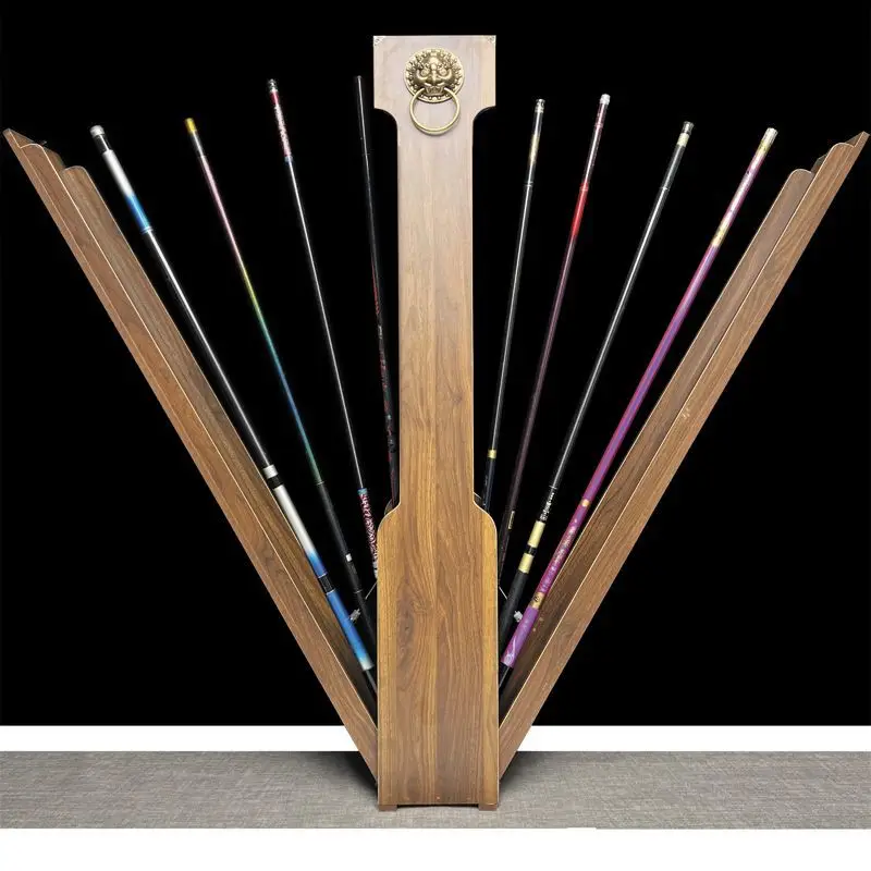 

Multifunctional automatic pop-up solid wood fishing gear box, fishing rod storage box, fishing rod collection box