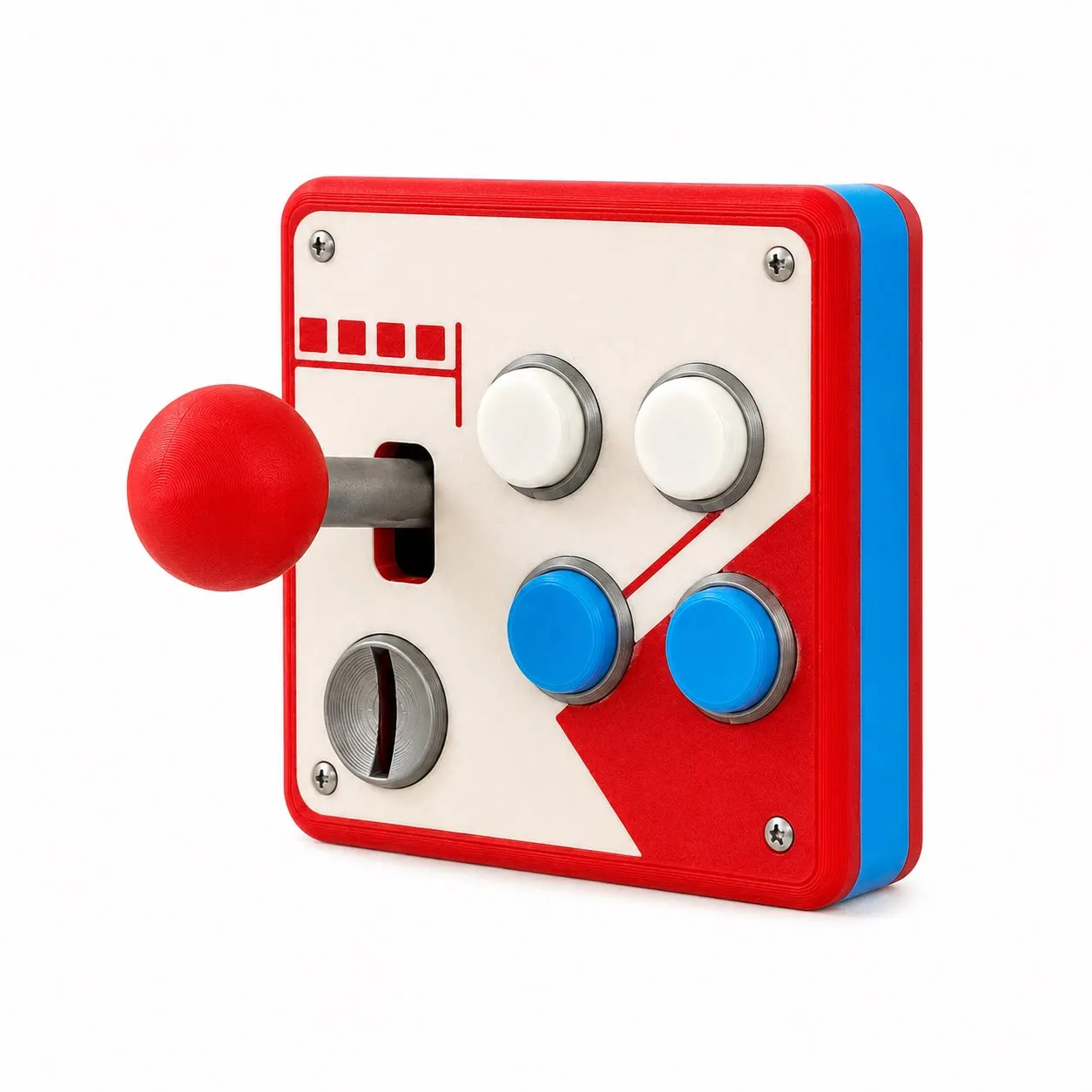 Novedosa Cubierta de Interruptor de Luz con Diseño de Joystick Retro Arcade, Impresa en 3D, Decoración de Pared sin Perf