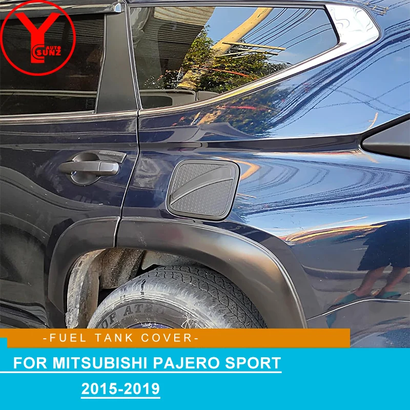 

ABS Fuel Tank Cover Stickers For Mitsubishi Pajero Sport 2016 2017 2018 2019 Car Exterior Accessories For Montero Sport 2015