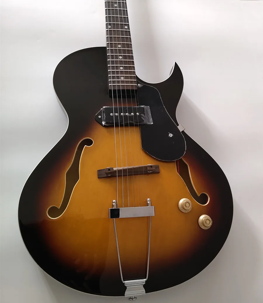 Electric Guitar Sunburst 6 string semi-hollow