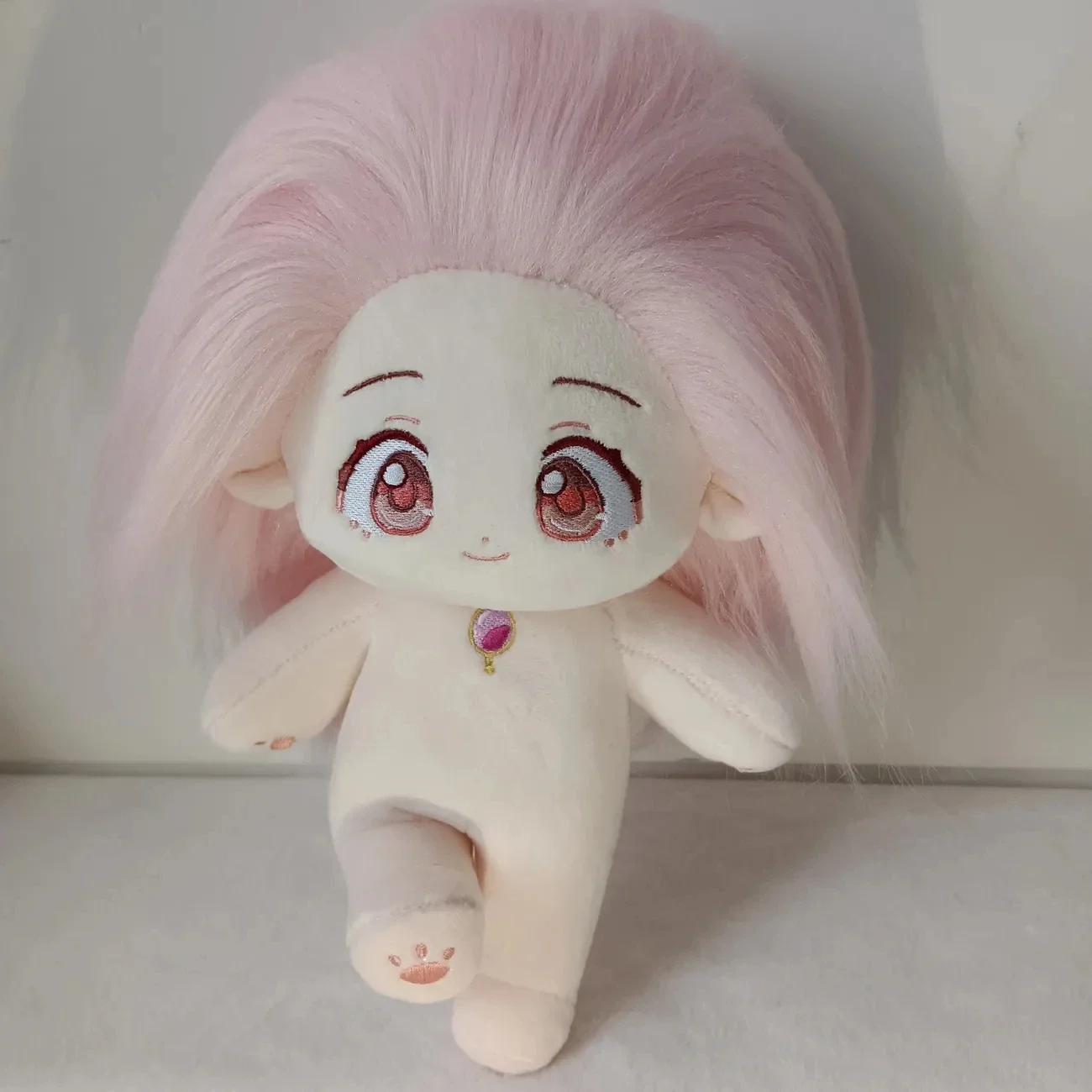 Poupée En Peluche Rolamumu 20 Cm – Squelette Mignon Habillable, Cheveux Longs, Accessoires Inclus – Cadeau Kawaii