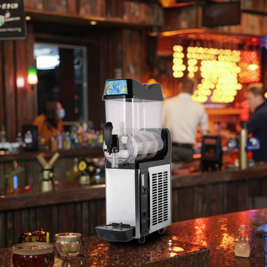 Commercial Household Milk Shake Ice Crusher Slushie Machine Frozen Drink Dispenser Food Grade Electric