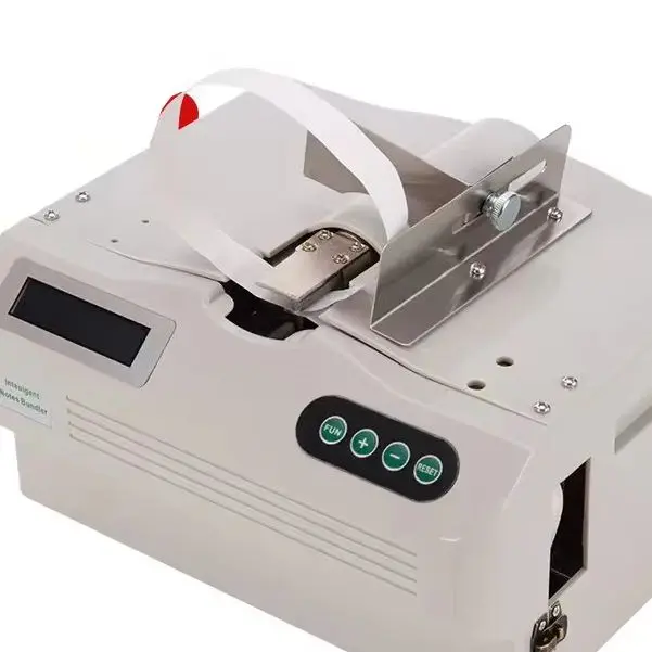 

Intelligent Small Banknote Binding Machine Paper Tape Tying machine Supermarket Hot Melt Paper Belt Strapping Machine 220V/110V