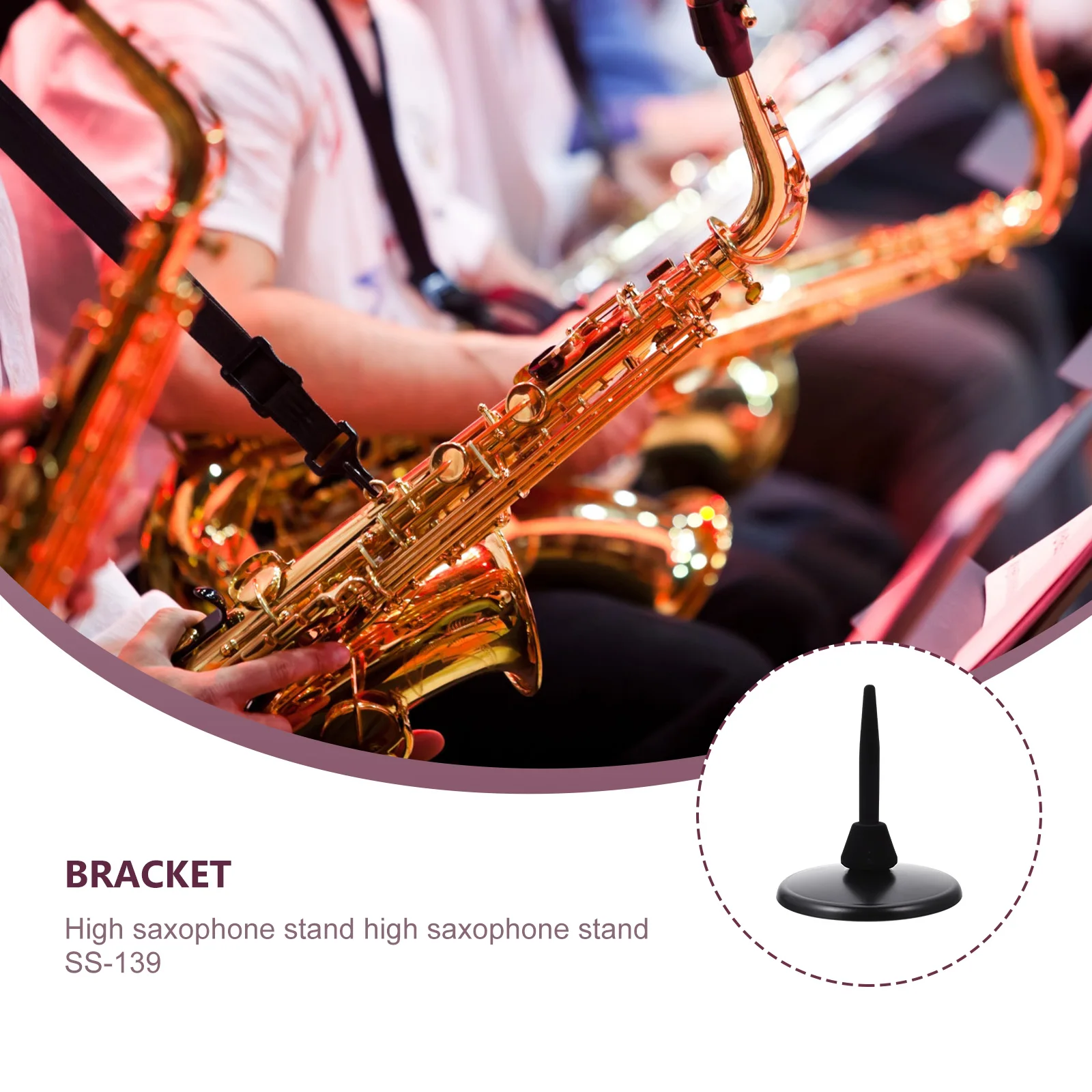 

Stand Universal Round Base Instrument Bracket Scratch Resistant Portable Holder For Clarinet Flute Rack Flute Clarinet Stand
