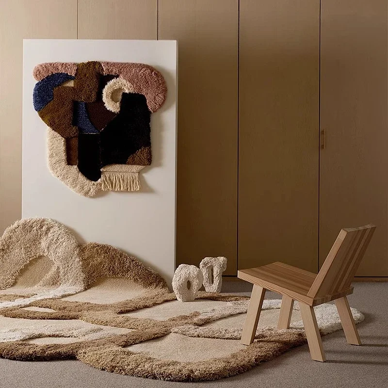 Art living room special-shaped carpet