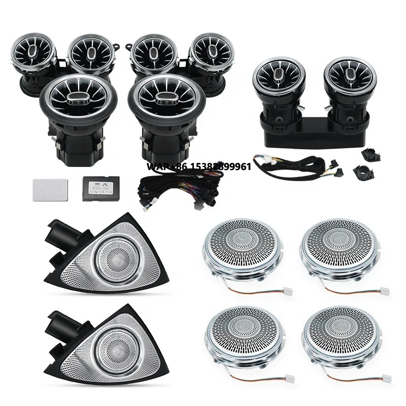 Full Set 64 Colors 3D/4D Rotary Tweeter Speaker Air Conditioner Vents for  E-Class W213