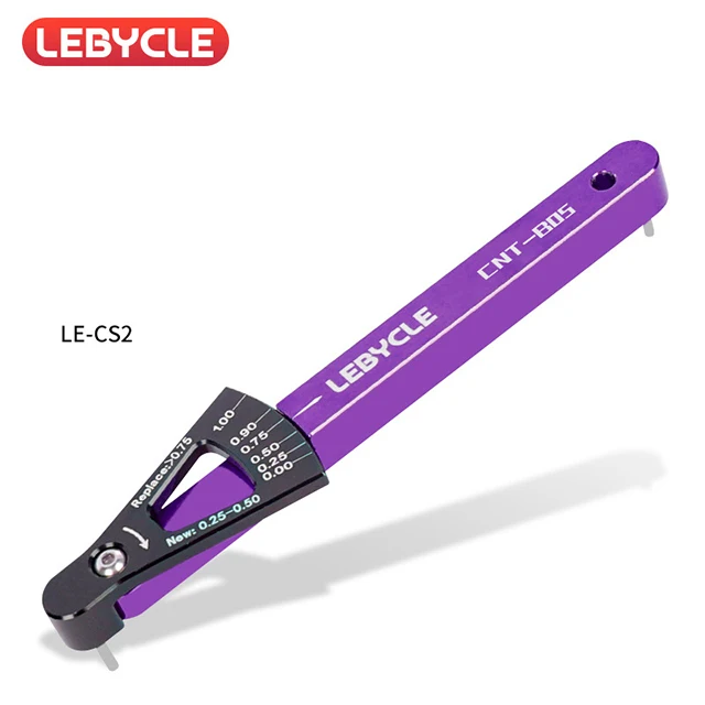 LEBYCLE 6-Farben Fahrradkette Verschleißanzeige Werkzeug Kettenglieder Checker MTB Rennrad Aluminiumlegierung Reparatur Präzise Werkzeuge