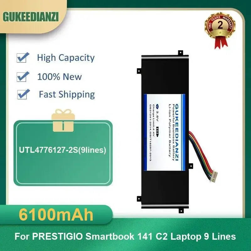 

6100 мАч UTL4776127-2S (9 линий) аккумулятор для ноутбука PRESTIGIO Smartbook 141 C2 ноутбук 9 линий высокой емкости