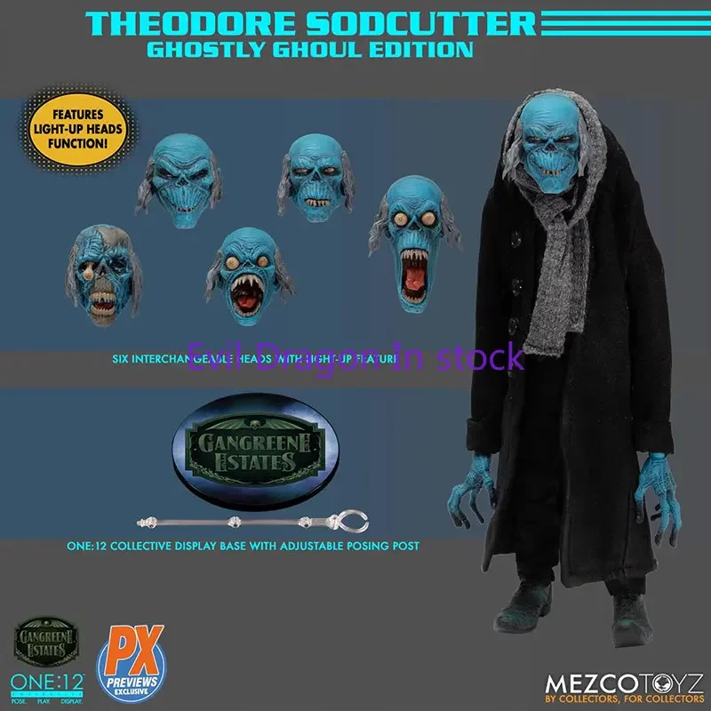 In Stock Mezco Toys Gangentle Exclusive Action Figure, One:12 Collective, Theodore Sodcutter, PX, Planned Collectible Gift