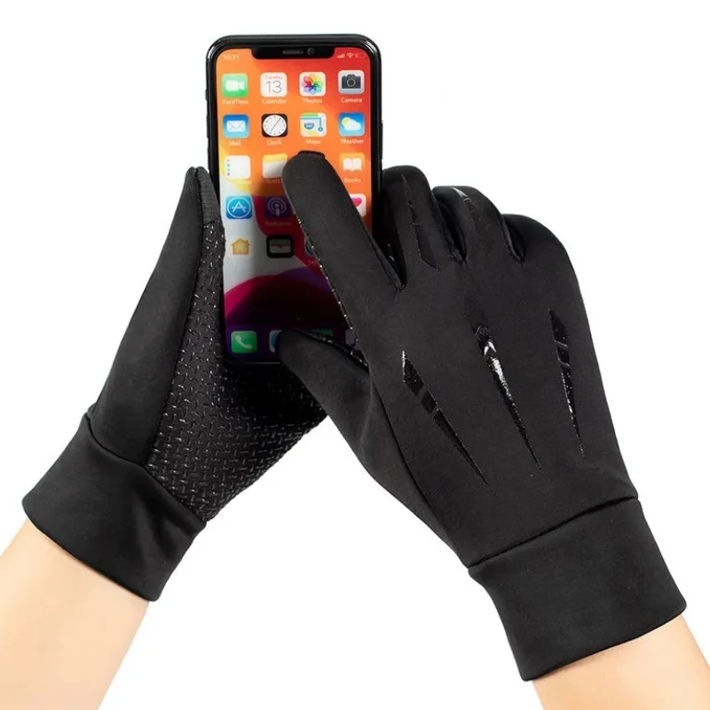 Guantes Térmicos de invierno para hombre y mujer, manoplas de lana con pantalla táctil, resistentes al agua, para correr al aire libre y esquiar