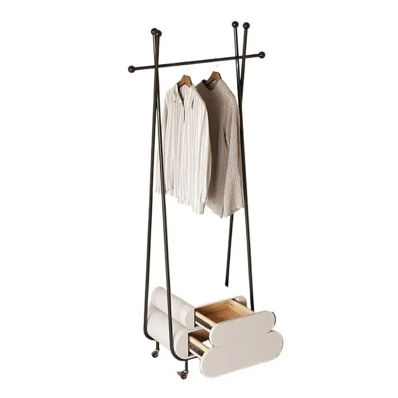 Coat rack floor-to-ceiling bedroom integrated bedside table removable light luxury living room hanger floor-to-ceiling vertical