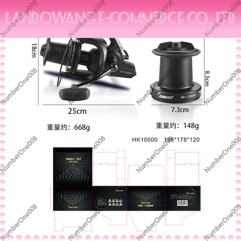 HK Quick Brake Long Cast Spinning Reel Metal Oblique Port Stainless Spindle CNC Screw Arm Rock Fishing Wheel