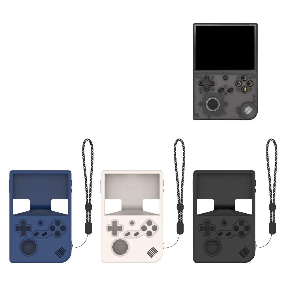 

Silicone Protective Case for ANBERNIC RG40XXV Gaming Console, Skin Cover Simple Solid Color Drop-Proof Case Protection Sleeve