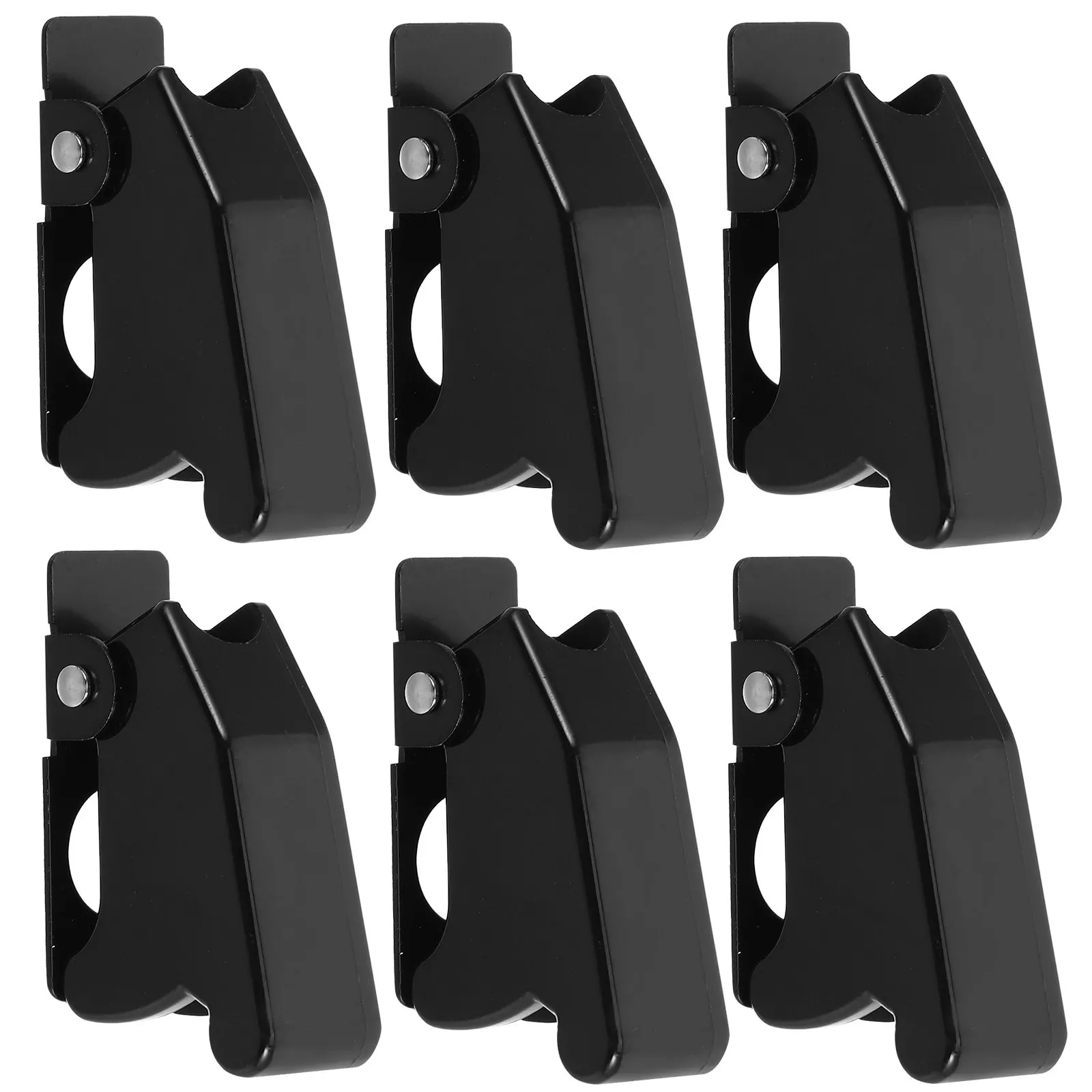 6Pcs Dustproof Waterproof Toggle Switch Guard Plastic Safety Cover Caps Protective Covers for Marine Motorcycle Use