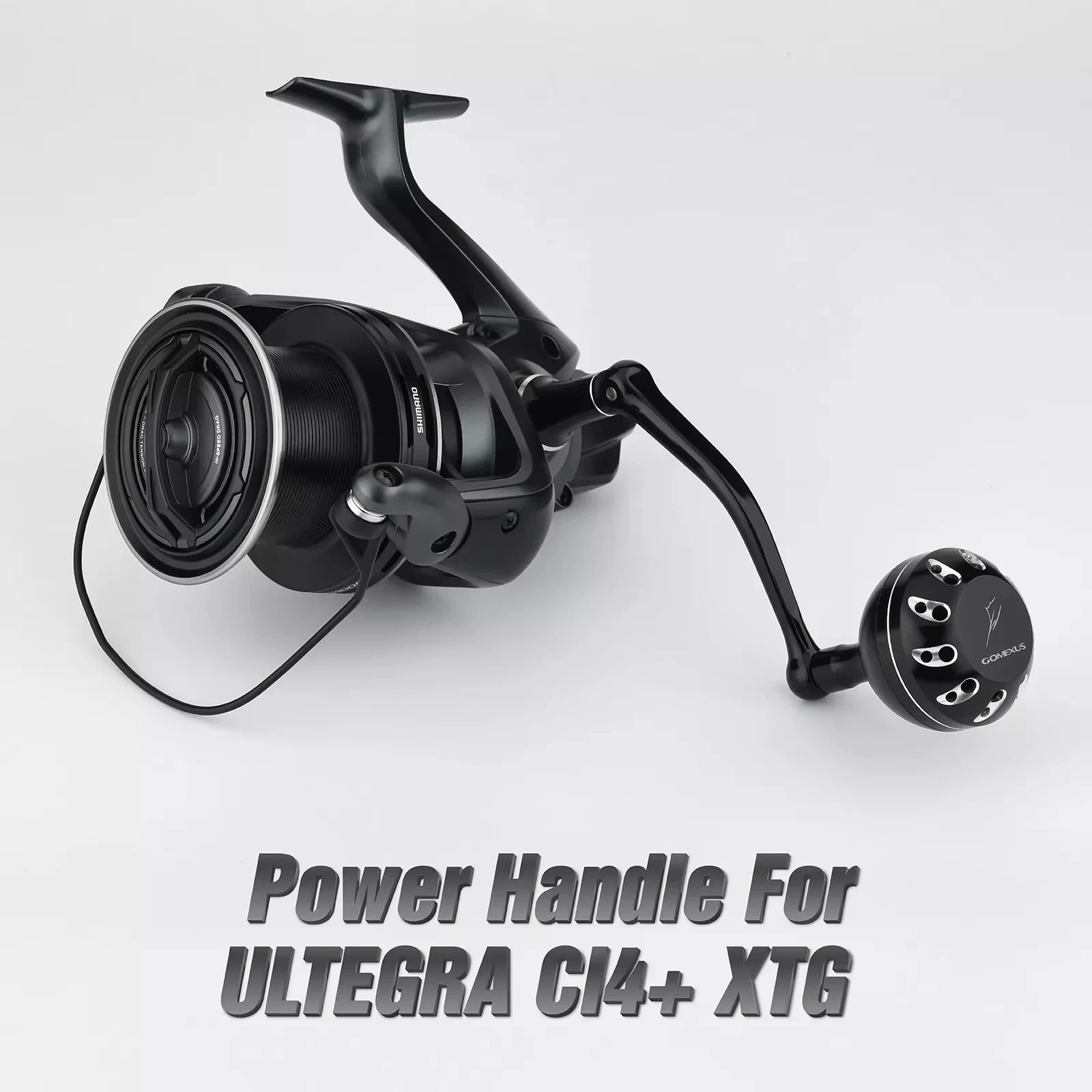 Gomexus Aluminium-Kurbelgriff für Shimano Ultegra CI4+XTC 14000 XTD 5500 Spinnrolle 92mm – Detail 3