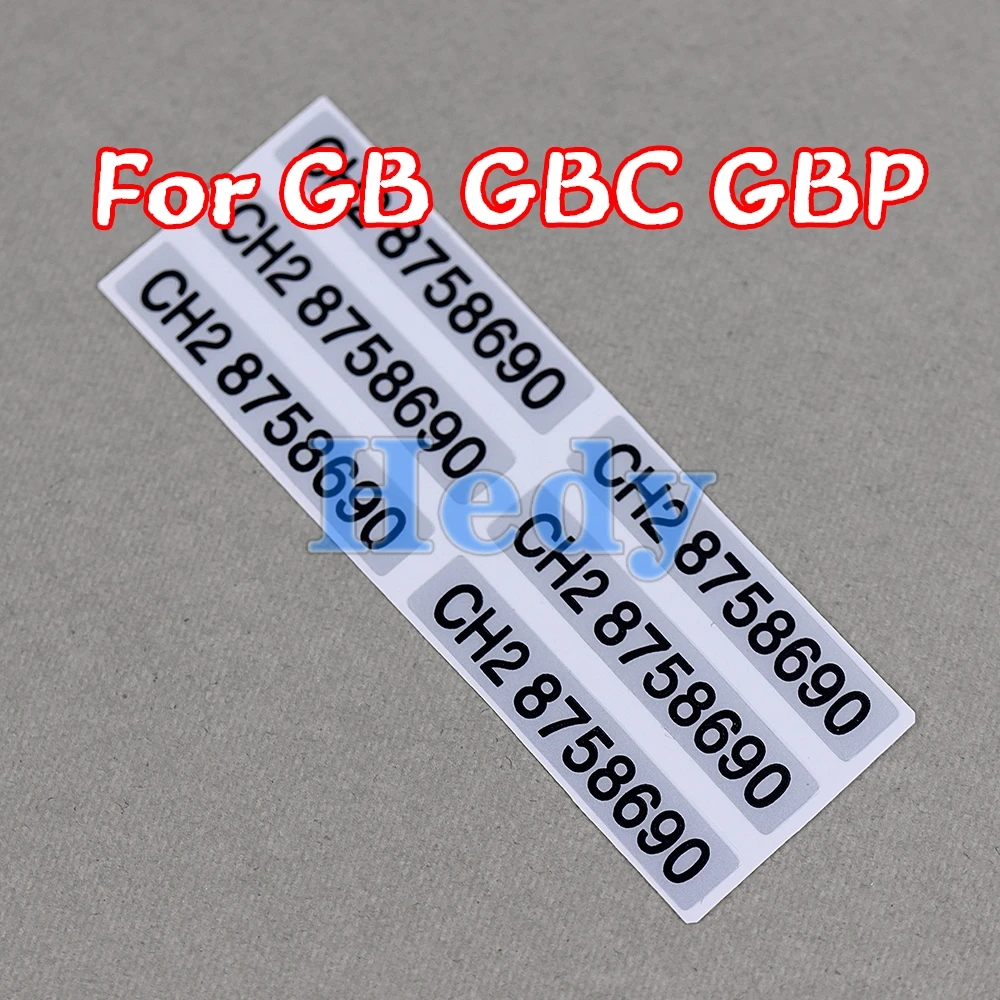 

500PCS For GB GBC GBP Console Universal Serial Number Sticker Back Label Replacement For GameBoy Advance GBA