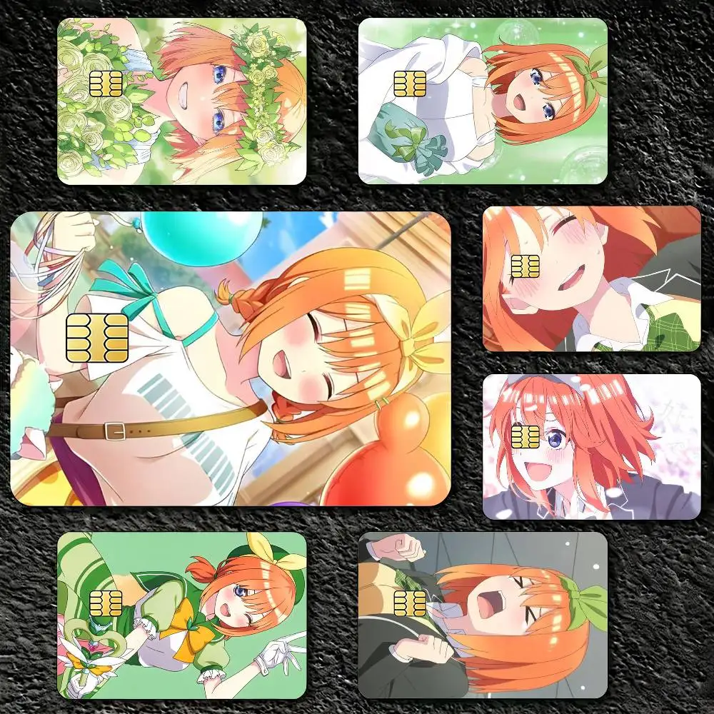 

Y-Yotsuba N-Nakano Credit Card Skin Stickers For VISA Bank Bus Metro Access Card Protective Film Cover Sticker