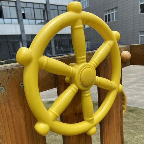 Rueda de barco pirata con tornillos, volante de juguete para niños, accesorios para Parque, casa de juegos, casa del árbol, jardín, parque de atracciones