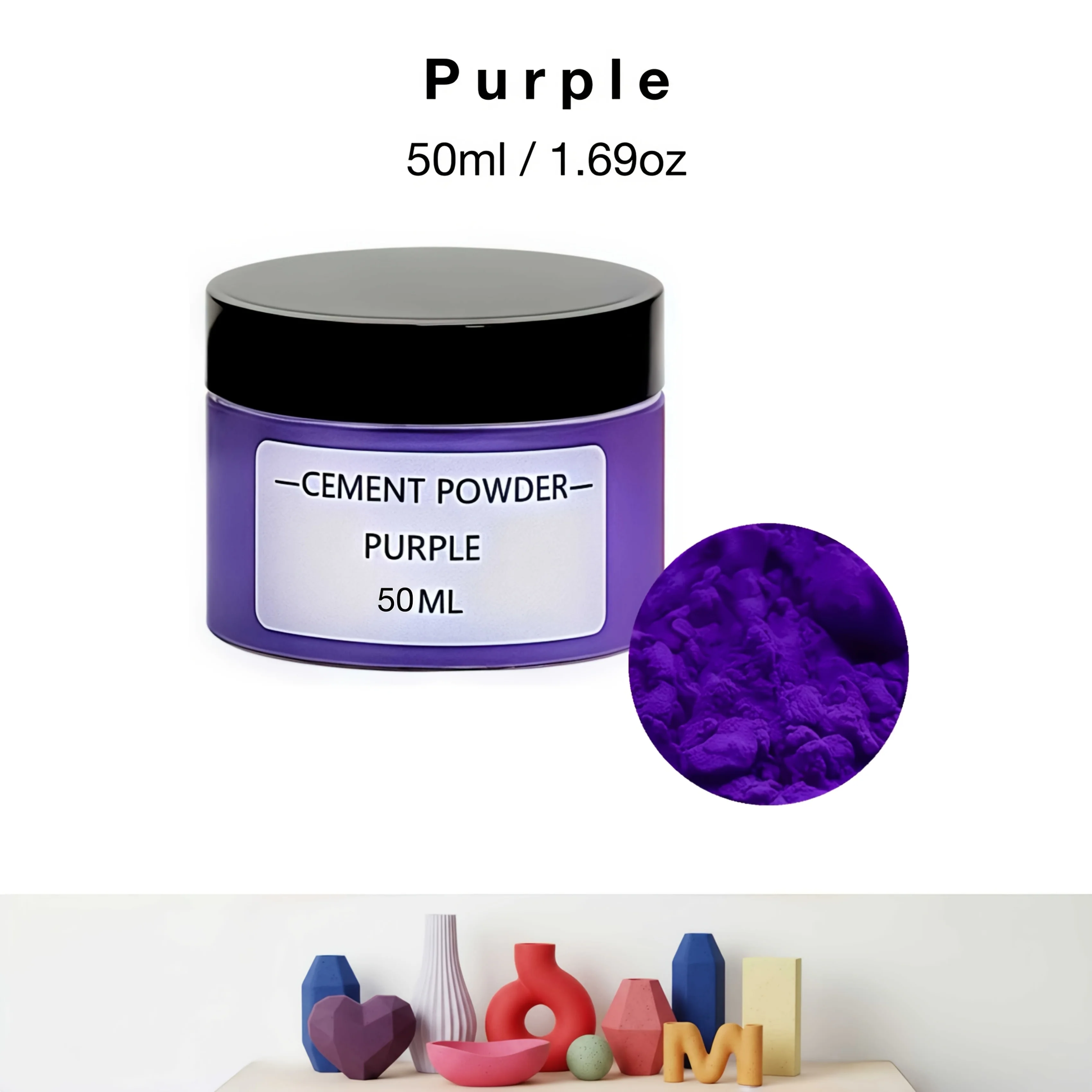 50 ml/1,69 oz Gipspigmenten, 12 kleuren beschikbaar - Watergedragen kleurstoffen voor gips, epoxyhars ambachten en het maken van sieraden. Gepigmenteerde verfpoeders voor harsambachten, doe-het-zelf