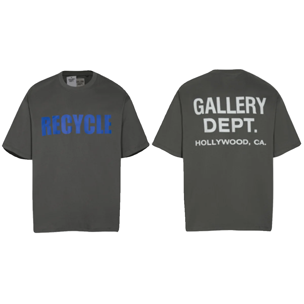 Gallery Dept RECYCLE Recycled Printed Short Sleeve American High Street Casual T-Shirt