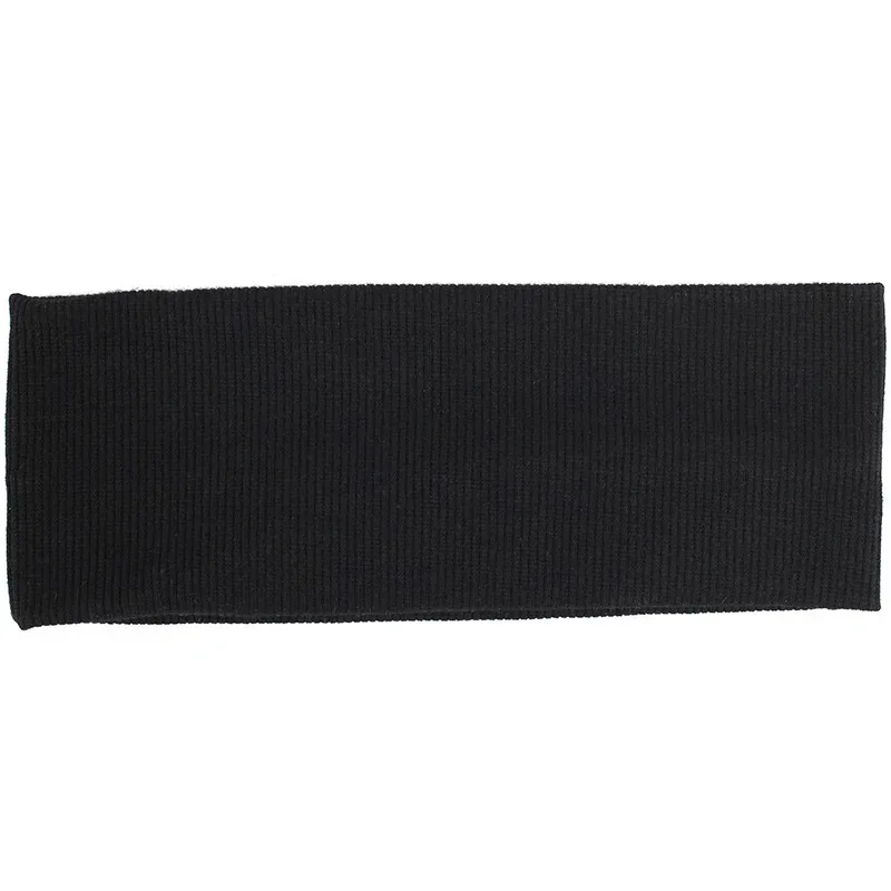 عصابة رأس محبوكة بلون موحد، عصابة رأس رياضية مخططة ذات حافة واسعة ومرونة عالية، عصابة رأس ماصة للعرق وجيدة التهوية