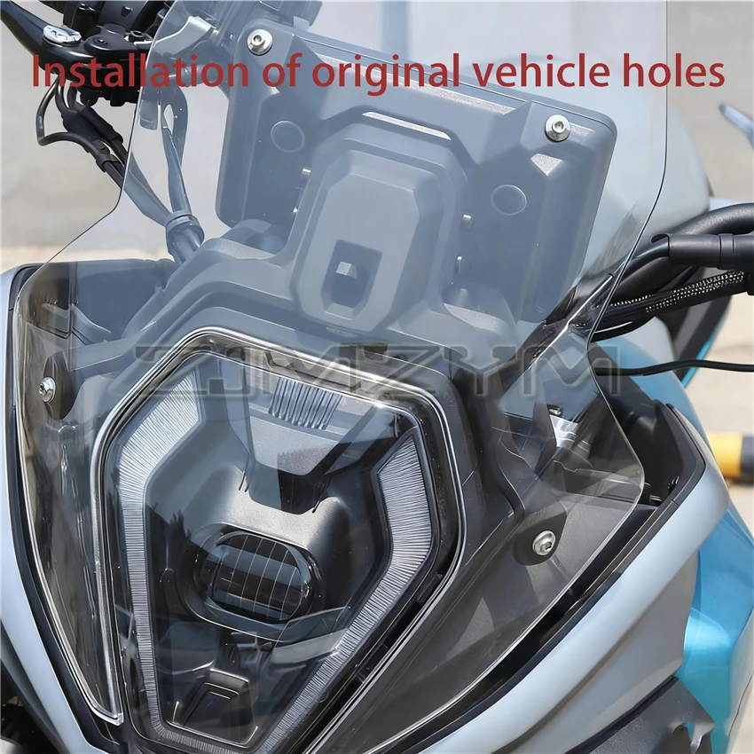 For QJMOTOR 2024 Model Xiao 600 Front Windshield Modification Wind Deflector Add-On Transparent Cover Accessories