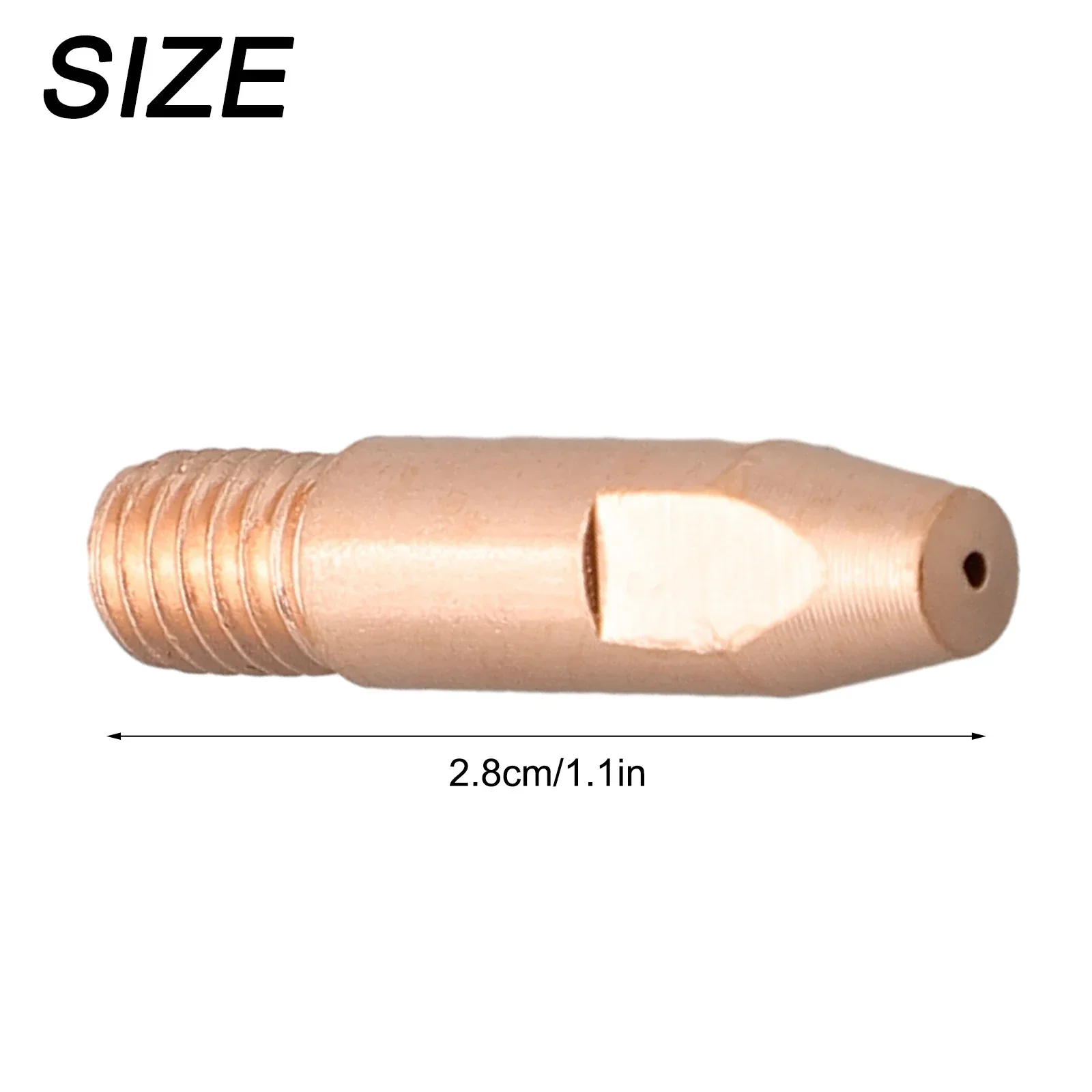 Punta de contacto para soplete de soldadura, punta de contacto de cobre M6 para soplete de soldadura MIG/MAG 24KD, boquillas de soldadura de 0,8/1,0/1,2mm, herramientas de soldadura