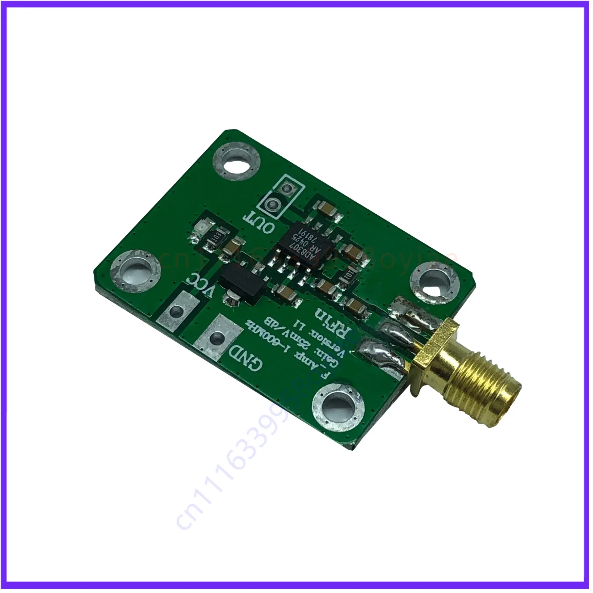 for AD8307 RF power meter logarithmic detector power detection (1-600MHz)