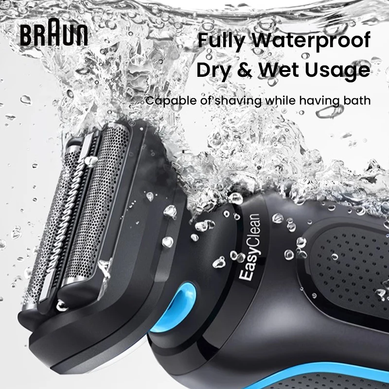 براون 50-B4200cs ماكينة حلاقة كهربائية الرطب والجاف الحلاقة العائمة رئيس شحن سريع شحن إشارة مادة الفولاذ المقاوم للصدأ